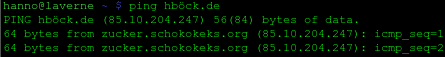 ping on hböck.de